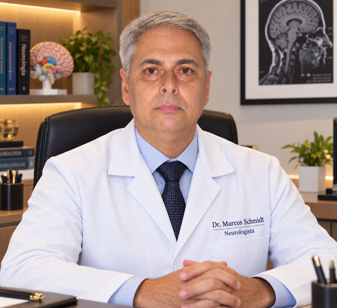 Dr. Marcos Schmidt, neurologista, na Clínica Médica NeuroCare